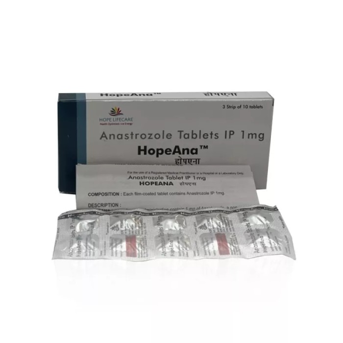 Анастрозол ХоупАна 1 мг (Anastrozole 1 mg HopeAna)