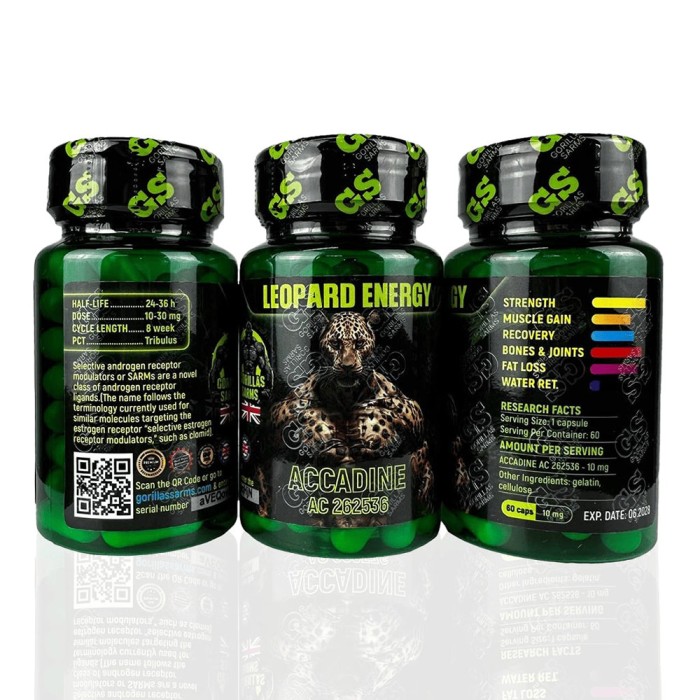 Акадин (AC262536) Гориллас Сармс 10 мг (Accadine (AC262536) Gorillas Sarms)