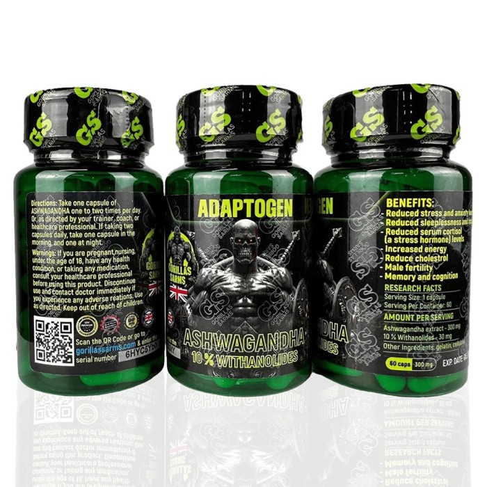 Ашваганда 10% Гориллас Сармс 300 мг (Ashvagandha 10% Gorillas Sarms)