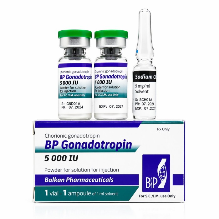 БП Гонадотропін Балкан Фармацевтікалс 5000 МЕ (BP Gonadotropin 5000 UI Balkan Pharmaceuticals)