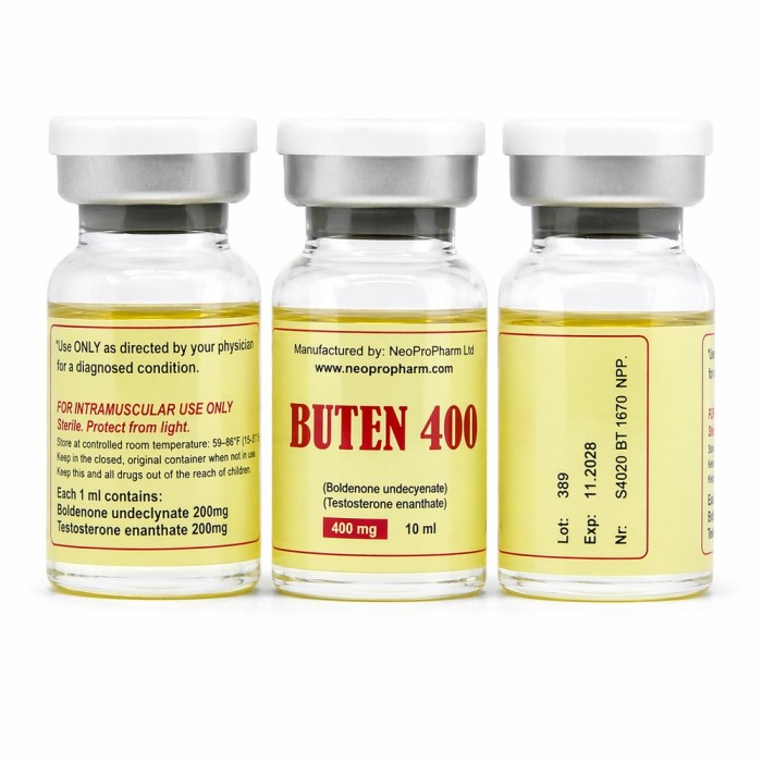 Бутен 400 (Болд 200 мг + Т.Е. 200 мг) НеоПроФарм 400мг 10мл (BUTEN 400 (Bold 200mg + T.E. 200mg) NeoProPharm)