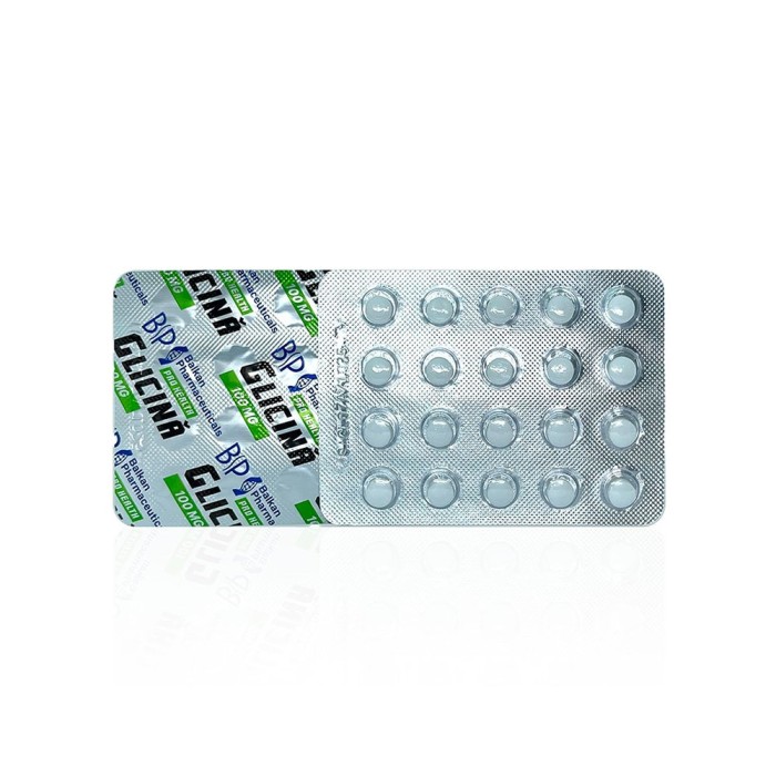 Глицин Балкан 100 мг - Glicina 100 mg Balkan Pharmaceutical