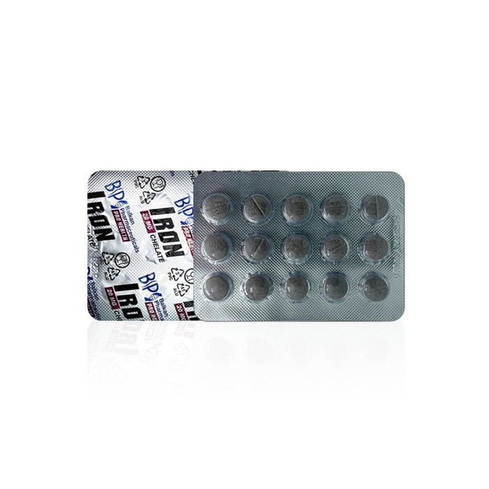 Хелат заліза Балкан 20 мг - Iron Chelate 20 mg Balkan Pharmaceuticals