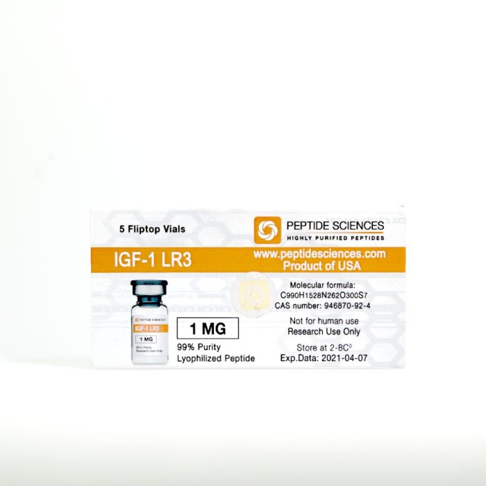 ИГФ-1 ЛР3 Пептид Саенс 1 мг (IGF-1 LR3 Peptide Sciences)