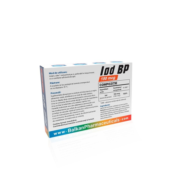 Йод ВР Балкан 150 мкг - Iod BP 150 mcg Balkan Pharmaceuticals