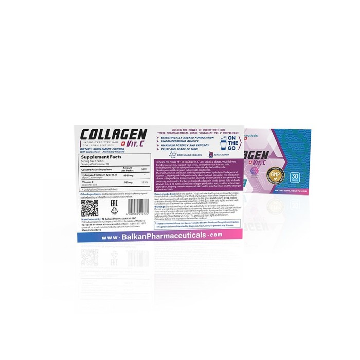 Колаген + вітамін С Балкан 300 г - Collagen + Vit. C 300 g Balkan Pharmaceuticals