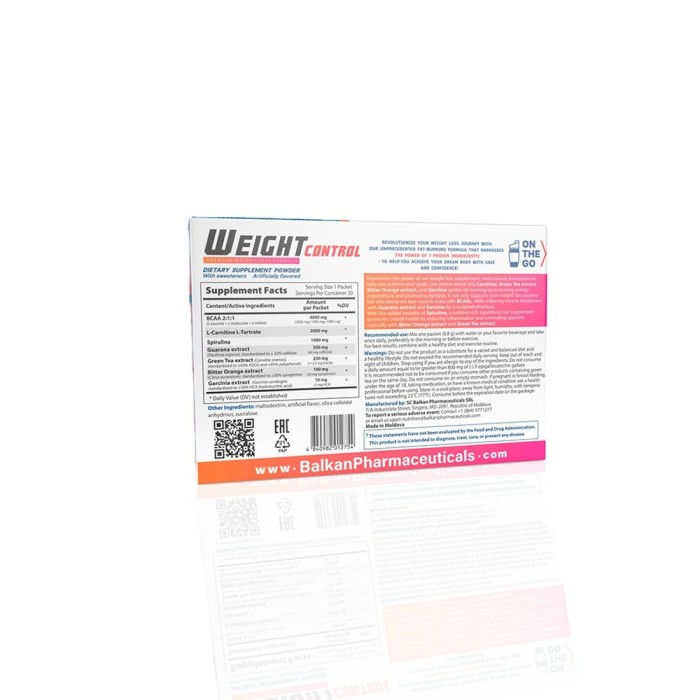 Контроль веса Балкан 264 г - Weight Control 264 g Balkan Pharmaceuticals