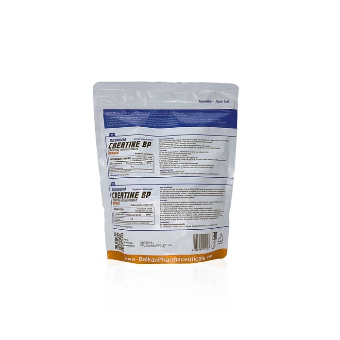 Креатин БФ Апельсин Балкан 500 г - Creatine BP Orange 500 g Balkan Pharmaceuticals