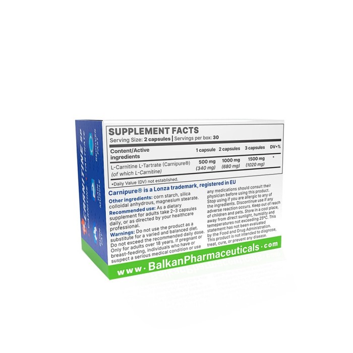 L-Карнітин БФ Балкан - L-Carnitine BP Balkan Pharmaceuticals