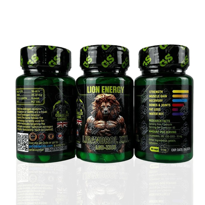 Лигандрол XXL (LGD-3303) Гориллас Сармс 10 мг (Ligandrol XXL (LGD-3303) Gorillas Sarms)