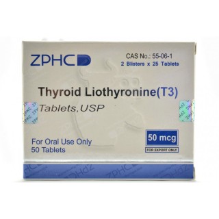 Ліотиронін Чженчжоу Фарм 50 мг (Thyroid Liothyronine Zhengzhou Pharmaceutical Co. Ltd)
