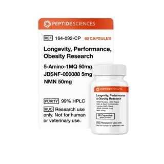 Лонжевити, Перфоманс Обесити Ресирч (5-Амино-1МКУ,НМН,ЖБСНФ) Пептид Саенс  (Longevity, Performance & Obesity Research (5-Amino-1MQ, NMN, JBSNF) PeptideSciences)