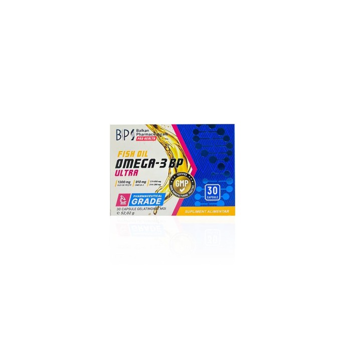Омега 3 БФ Ультра Балкан 1300 мг - Omega-3 BP Ultra 1300 mg Balkan Pharmaceuticals