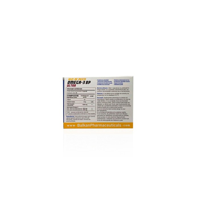 Омега 3 БФ Ультра Балкан 1300 мг - Omega-3 BP Ultra 1300 mg Balkan Pharmaceuticals