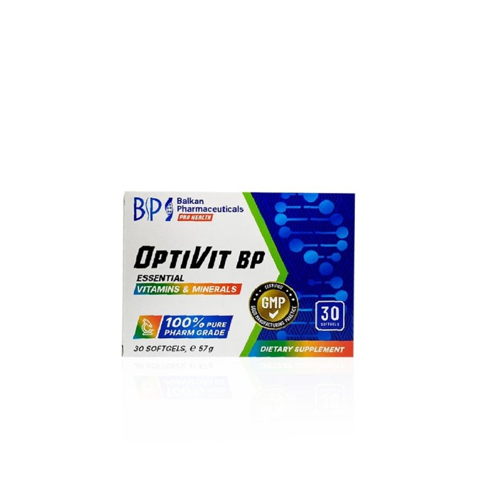 ОптиВит БФ Эссеншиал Балкан 57 г - OptiVit BP Essential 57 g Balkan Pharmaceuticals