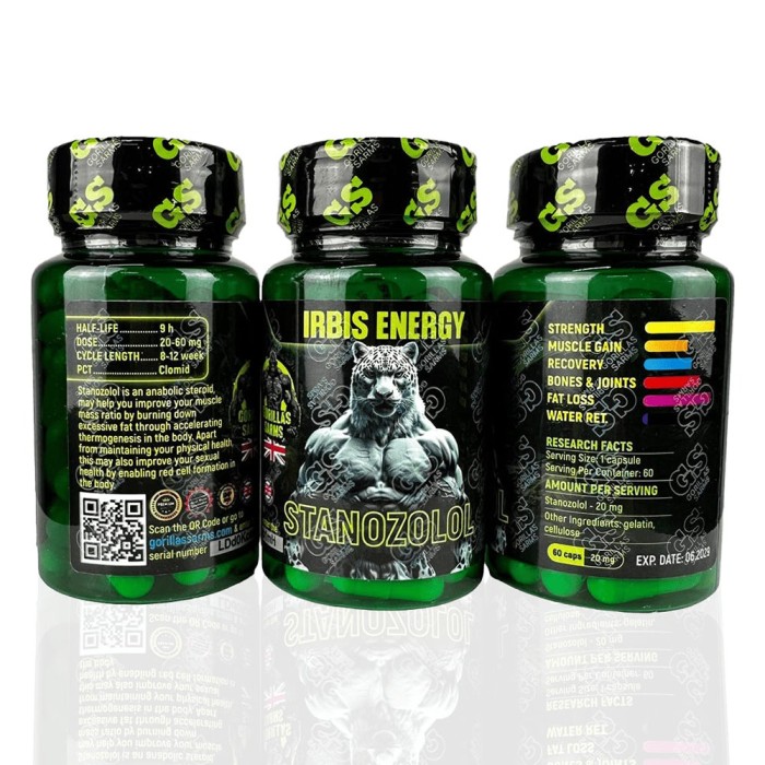 Станозолол Горіллас Сармс 20 мг (Stanozolol Gorillas Sarms)