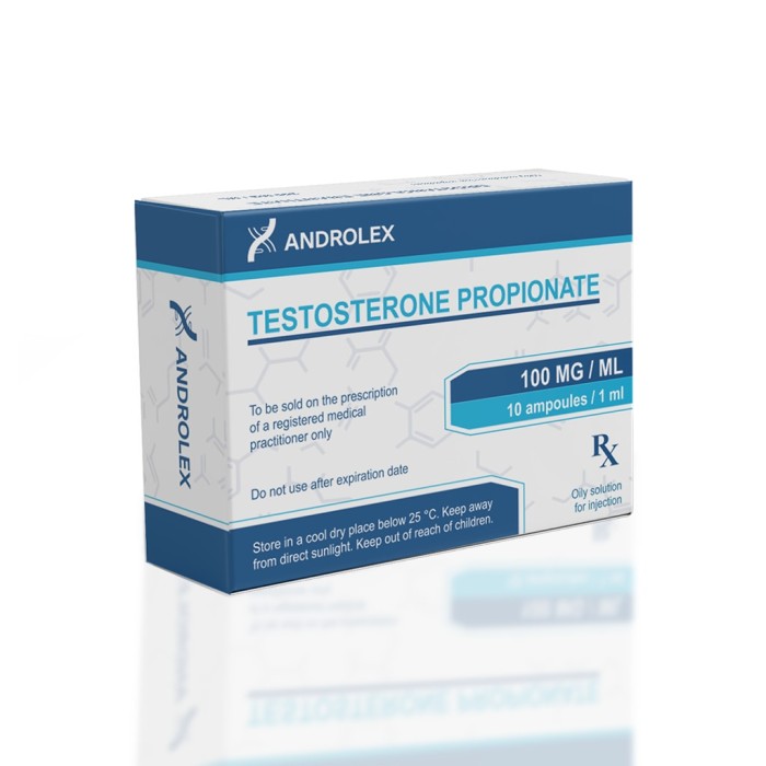 Тестостерон пропіонат Андролекс 100 мг (Testosterone Propionate Androlex)