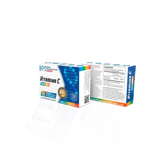 Витамин C Балкан 1000 мг - Vitamina C 1000 mg Balkan Pharmaceuticals