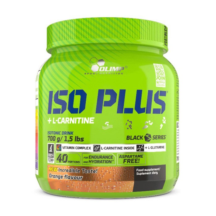 OLIMP Iso Plus + L-Carnitine (700 г, лимон)