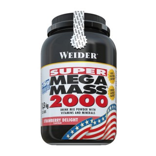 Weider Mega Mass 2000 (1,5 кг, полуничний насолода)