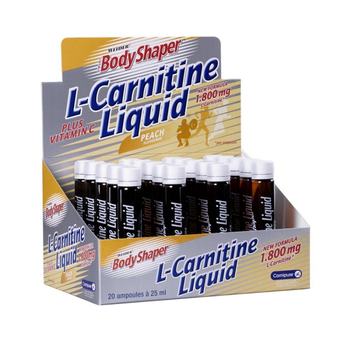 Weider L-Carnitine Liquid (40 x 25 мл, персиковий)