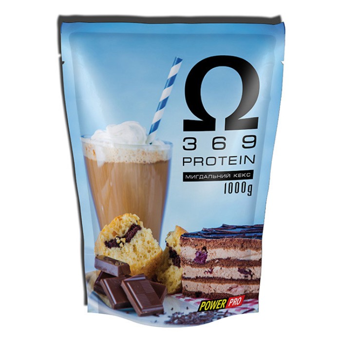 Power Pro OMEGA 3-6-9 Protein (1 кг, мигдальный кекс)