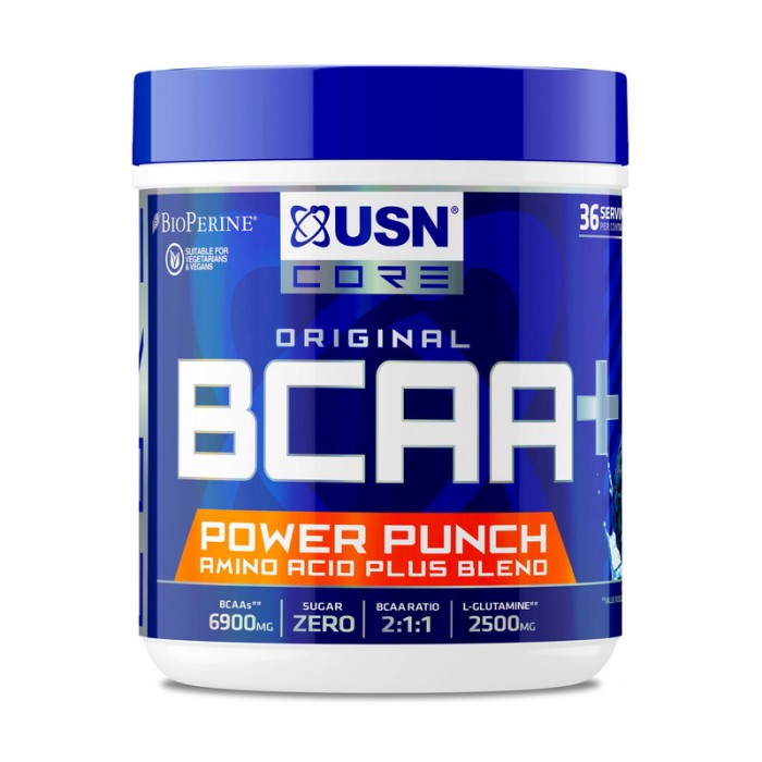 USN BCAA Power Punch (400 г, блакитна малина)
