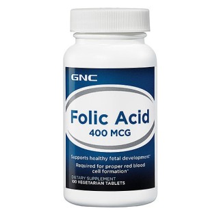 GNC Folic Acid 400 mkg (100 veg tabs)