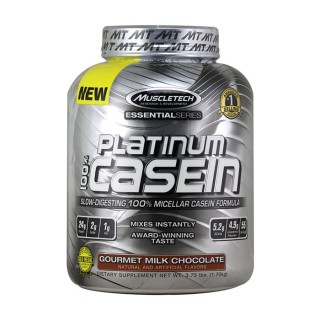 MuscleTech Platinum 100% казеїн (1,64 кг, полуничне тістечко)