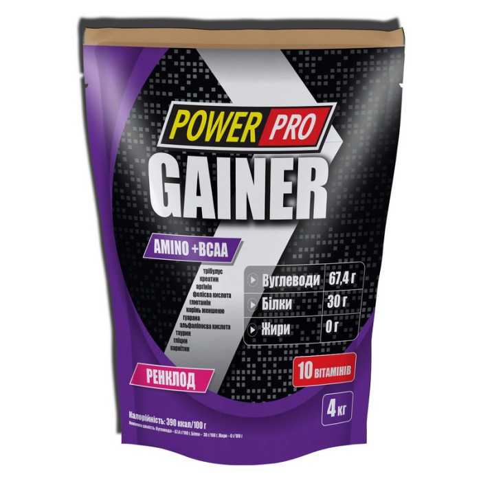 Power Pro Gainer (4 кг, бразильський горіх)