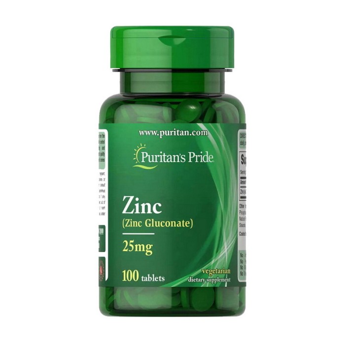 Puritan's Pride Zinc Gluconate 25 mg (100 tabs)