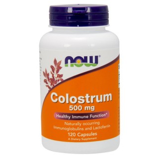 NOW Colostrum 500 мг (120 рослинних капсул)