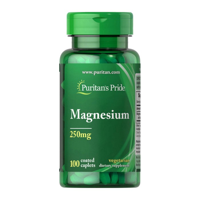 Puritan's Pride Magnesium 250 мг (100 капсул)