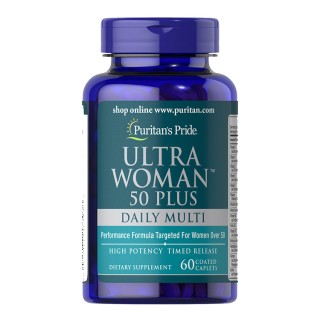 Puritan's Pride Ultra Woman 50 Plus Daily Multi Timed Release (60 caplets)