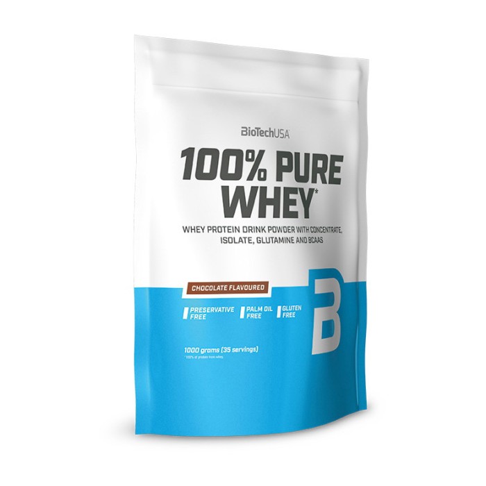 BioTech 100% Pure Whey (1 кг, карамель-капучино)