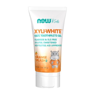 NOW Xyli White kids toothpaste gel (85 g, orange splash)