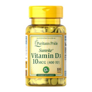 Puritan's Pride Vitamin D3 400 МО (100 таблеток)