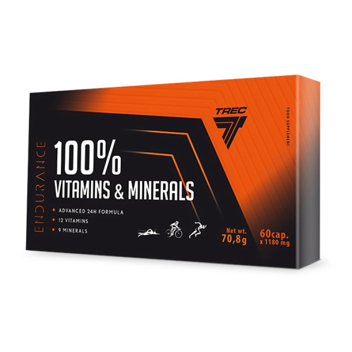 TREC nutrition 100% вітаміни та мінерали (60 капсул)