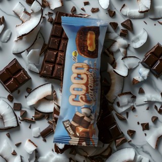 Батончик FitWin Coco Caramel No Sugar Added, 40 грамм Шоколад