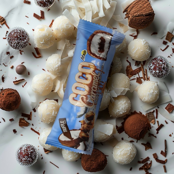 Батончик FitWin Coco Caramel No Sugar Added, 40 грам Трюфель