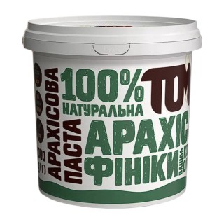 TOM peanut butter Арахісова Паста (1 kg, з фініками та кокосовою олією)