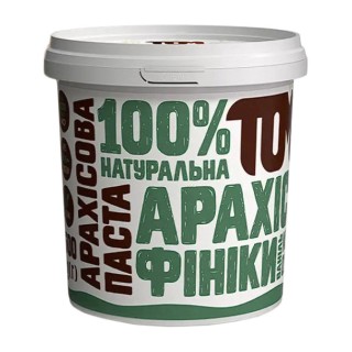 TOM peanut butter Арахісова Паста (500 g, з фініками та кокосовою олією)