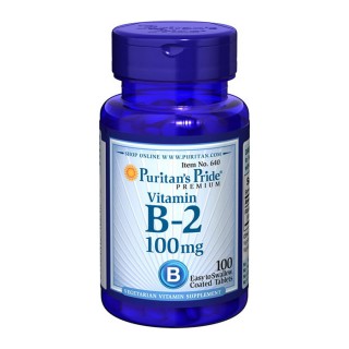 Puritan's Pride Vitamin B-2 100 мг (100 tab)