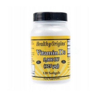 Healthy Origins Vitamin D3 5000 IU (120 softgels)