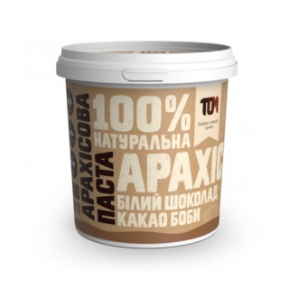 TOM peanut butter Арахісова Паста (500 g, з какао бобами та бiлим шоколадом)