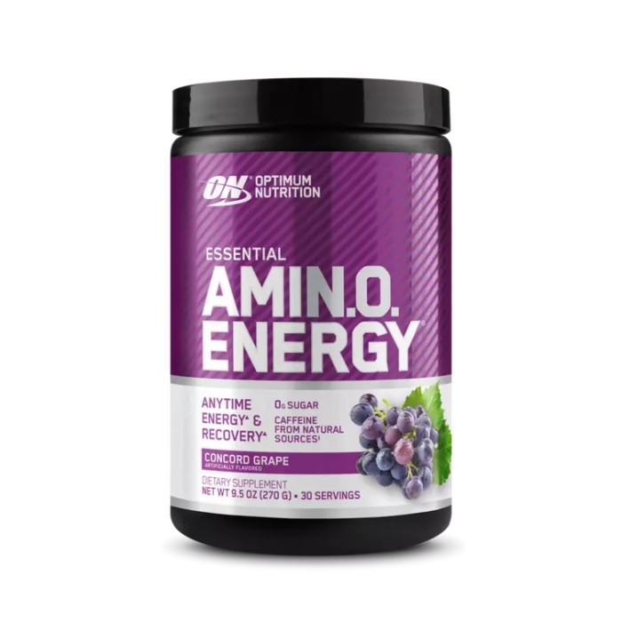 Передтренувальний комплекс Optimum Essential Amino Energy, 270 грам Виноград