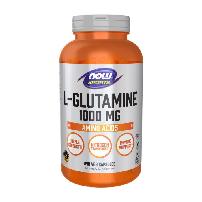 NOW L-Glutamine 1000 mg (240 veg caps)
