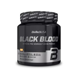 Передтренувальний комплекс BioTech Black Blood NOX, 340 грам Апельсин