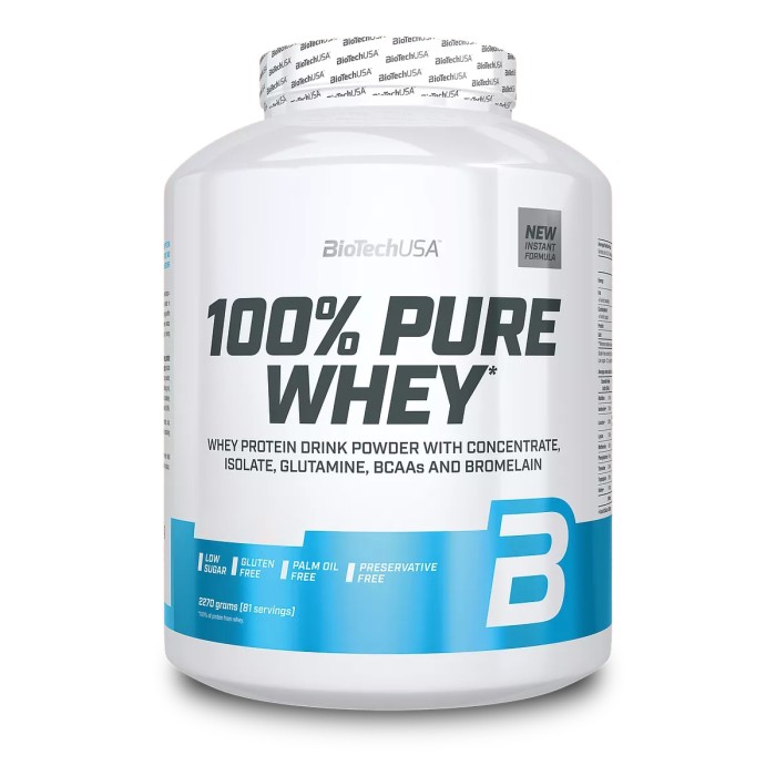 Протеїн BioTech 100% Pure Whey, 2.27 кг Шоколад-арахісова паста