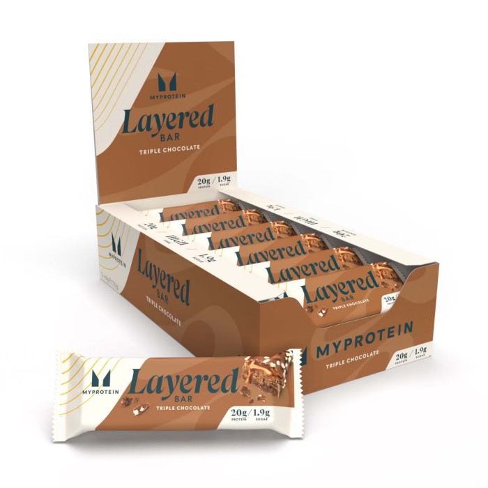 Багатошаровий батончик - 12x60 г Потрійний шоколадний фадж